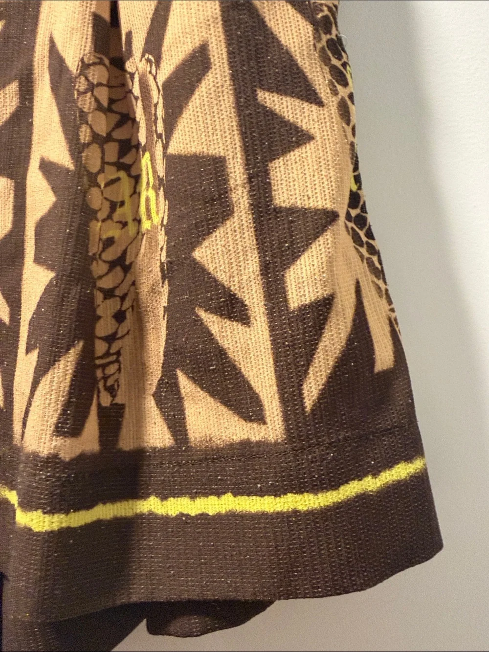 Mayorga Brown & Tan Pinecone Print Two-Piece Set with Yellow Accents - Picture 6 of 7